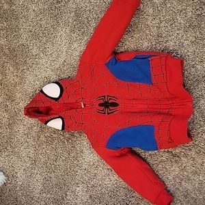 Toddler Spiderman Zip Up Hoodie